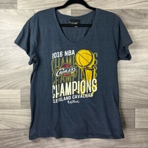 5th & Ocean Womens T-Shirt Gray‎ Short Sleeve Scoop Neck Pullover USA Plus 2X